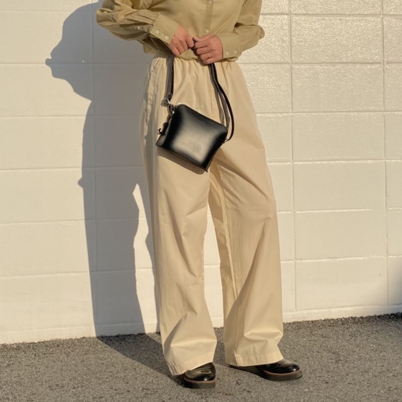 UNIQLO U Cotton Blend Pajama Pants in Natural Size Small S - NWOT - Picture 3 of 6